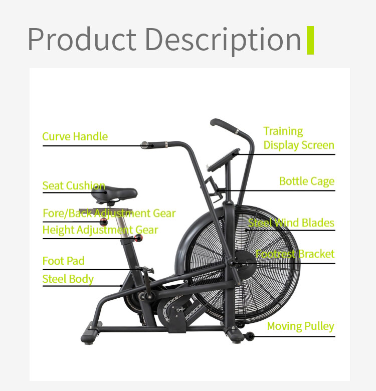 Hushållets aerob fitness vindmotståndscykel