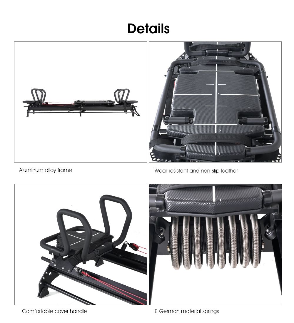Stort icke-roterande handtag Pilates Reformator Machine