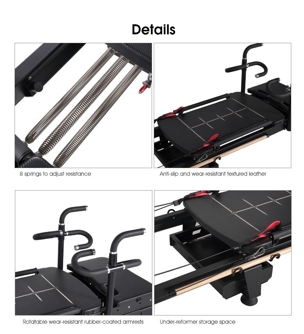 Pilates Reformator Machine med roterande handtag